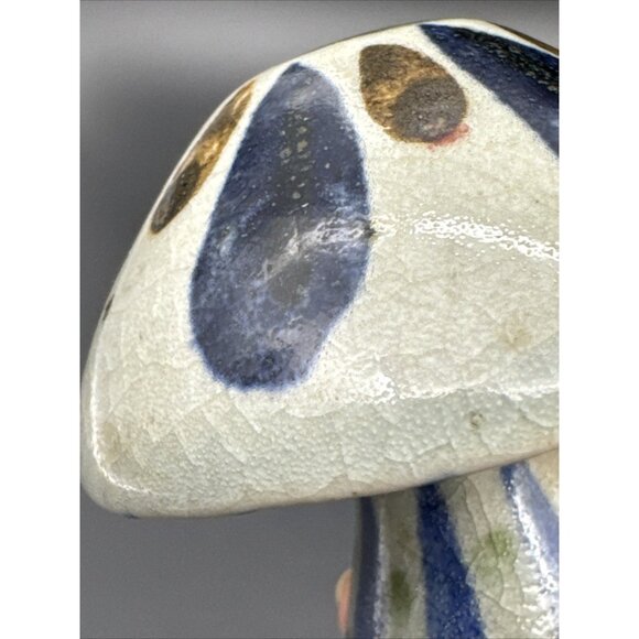 Vintage Mexico Ken Edwards Tonala Pottery Ceramic Mushroom Figurine - Picture 10 of 10